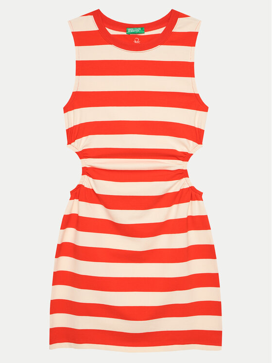 United Colors Of Benetton Sukienka letnia 34QCCV00S Czerwony Regular Fit