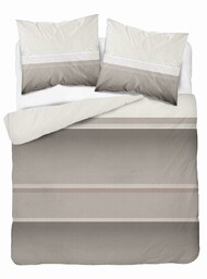 Detexpol Pościel z mikrofibry 220x200 beżowa geomaetria 4979 A Light 71