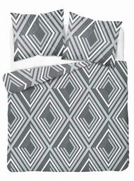 Detexpol Pościel z mikrofibry 220x200 szara geometria 4980 A Light 71