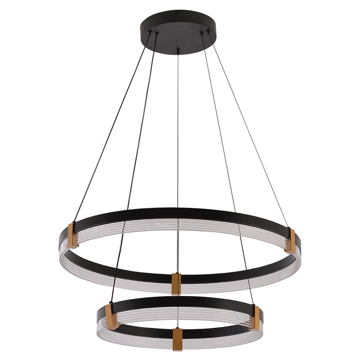 Lampa wisząca Plum 2 LED CCT czarna LP-0407/2P BK - Light Prestige