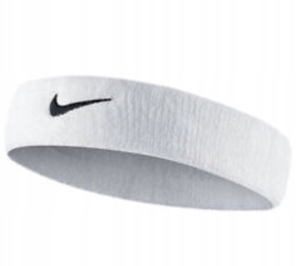 OPASKA NA GŁOWĘ NIKE SPORT UNIWERSALNA FROTKA TRENING PREZENT BIAŁA