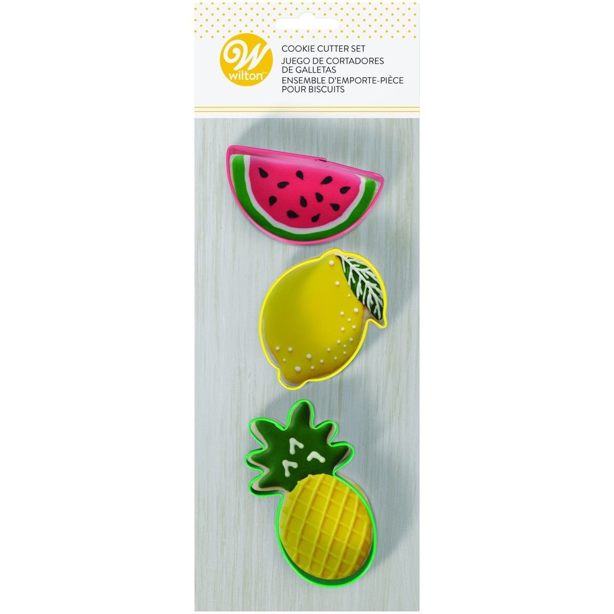 Foremki do ciastek ARBUZ, CYTRYNA, ANANAS Wilton