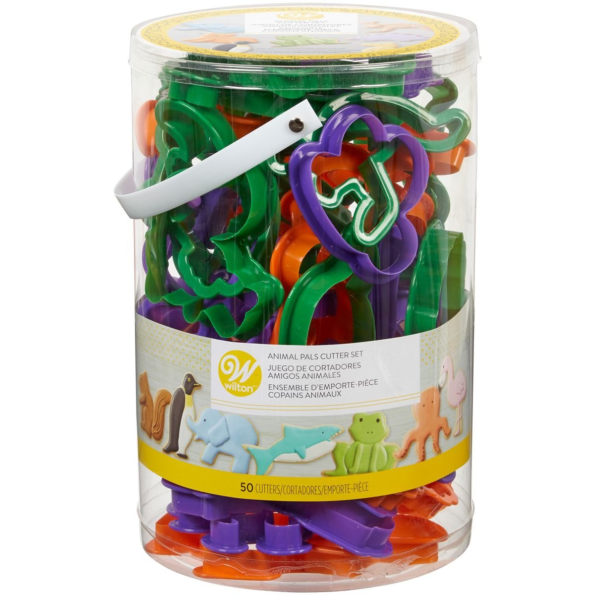 Foremki do wykrawania ciastek plastikowe, duże ZWIERZĄTKA Wilton, zestaw 50 szt.