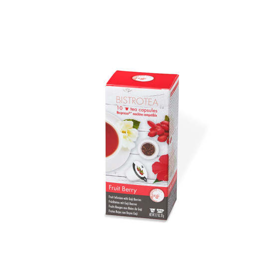 Kapsułki z organiczną herbatą do Nespresso® Bistro Tea Fruit Berry, 10 szt.