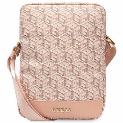 Torba GUESS GCube Stripe na tablet do 10 cali Różowy GUTB10HGCFSEP