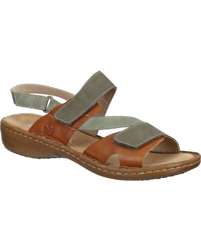 SANDAŁY RIEKER - 910234-00 KOLOROWE - Rieker