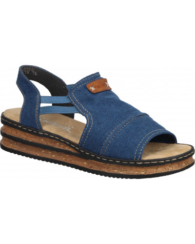 SANDAŁY RIEKER - 910237-05 NIEBIESKIE - Rieker