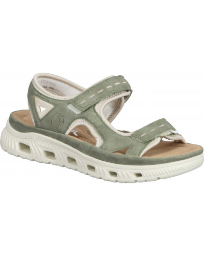 SANDAŁY RIEKER - 910238-07 ZIELONY - Rieker