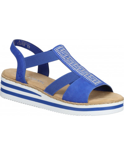 SANDAŁY RIEKER - 910244-51 NIEBIESKIE - Rieker
