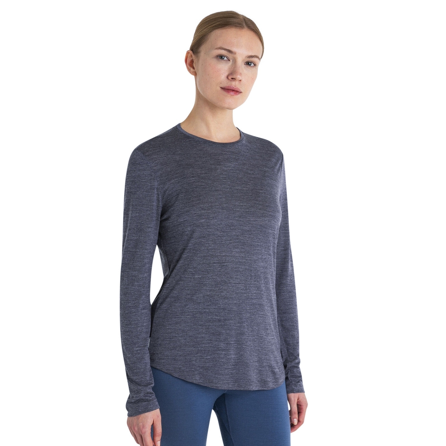 Damska koszulka termoaktywna Icebreaker Merino 125 Cool-Lite™ Sphere III LS Tee midnight navy heather - L