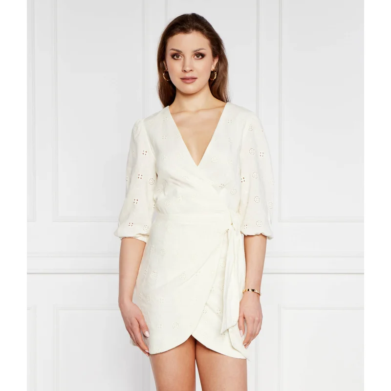 Pepe Jeans London Lniana sukienka DASHA