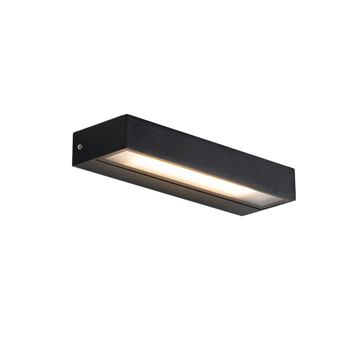 QAZQA Nowoczesna lampa ścienna czarna z diodą LED IP65 - Hannah