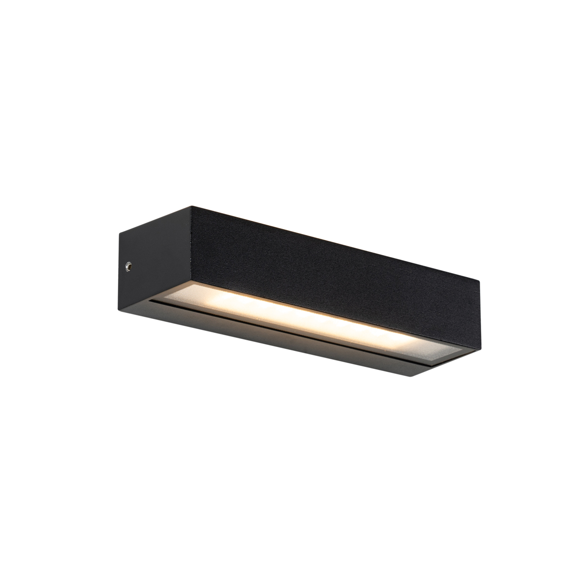 QAZQA Nowoczesna lampa ścienna czarna z diodą LED IP65 - Steph