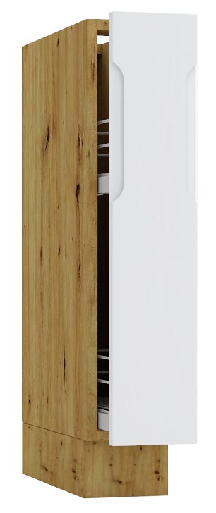 Szafka cargo 15 cm dąb artisan + szary A7-F21