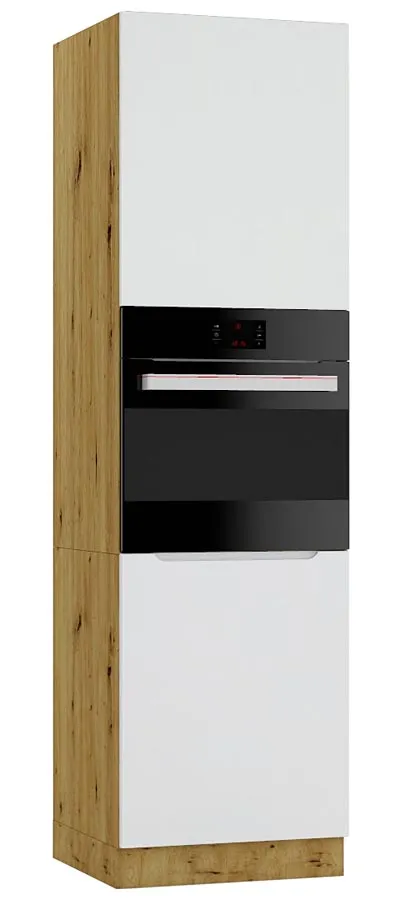 Słupek pod zabudowę piekarnika dąb artisan + szary Z0-K98