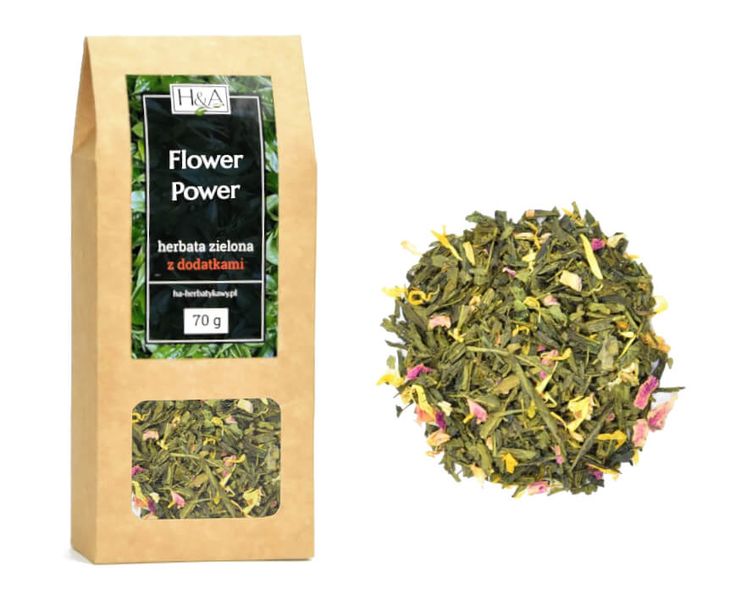 ﻿Herbata zielona z bławatkiem  Flower Power -70g