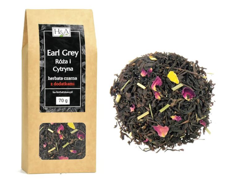 ﻿Herbata czarna Earl Grey Róża i Cytryna - 70g