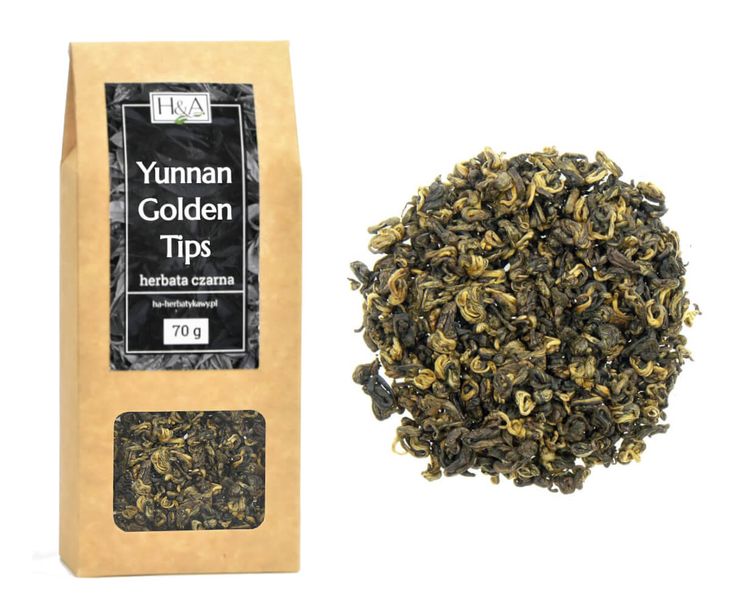 Wysokiej jakości  czarna herbata Yunnan Golden Tips -70g