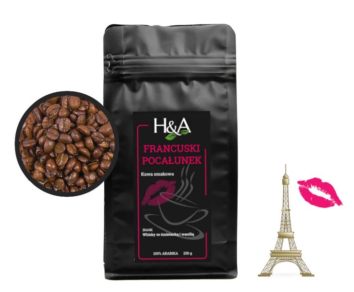 Kawa smakowa Francuski Pocałunek ziarnista 250g