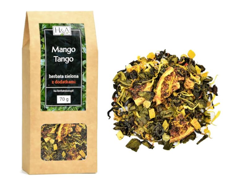 Herbata zielona z mango i ananasem Mango Tango - 70g