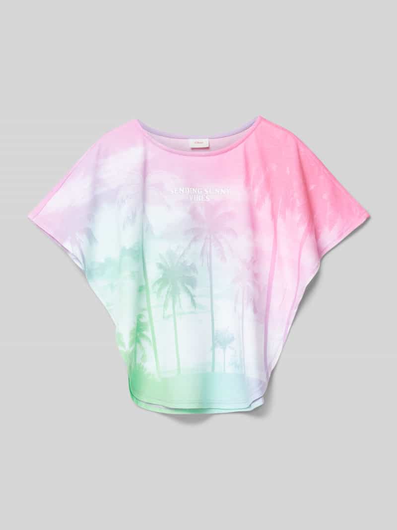 T-shirt z rękawami nietoperzami