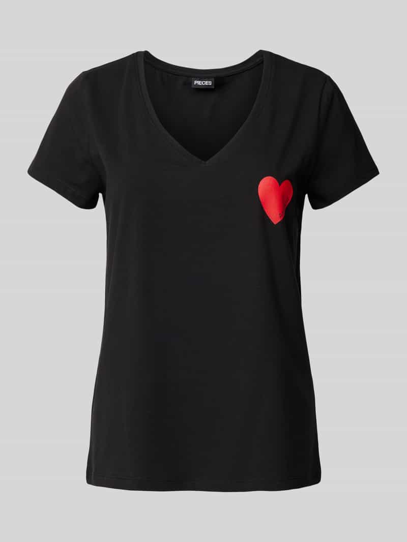 T-shirt z nadrukiem z motywem i napisem