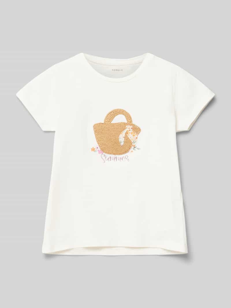 T-shirt z wyhaftowanym motywem model ‘HATTIE’