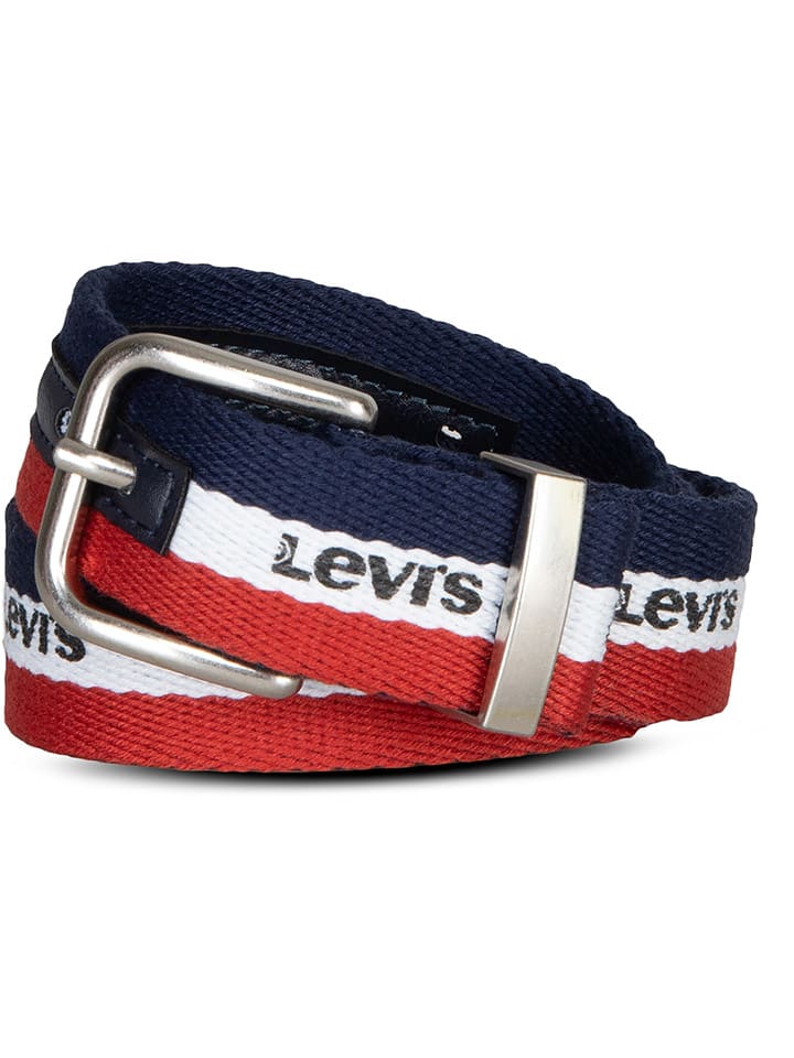 Levi's Kids Pasek w kolorze granatowo-czerwonym