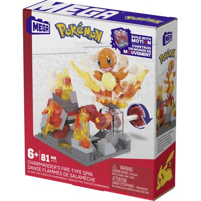 Klocki plastikowe MEGA Pokémon Ognisty atak Charmandera HTH86