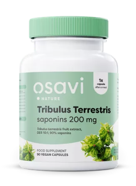 Osavi Saponiny Tribulus Terrestris, Saponiny Tribulus Terrestris, 200 mg, 120 kapsułek roślinnych