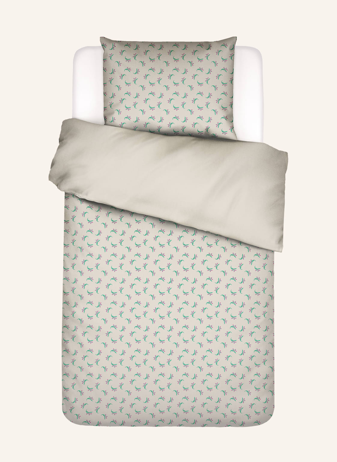 Essenza & Co Pościel Dwustronna beige