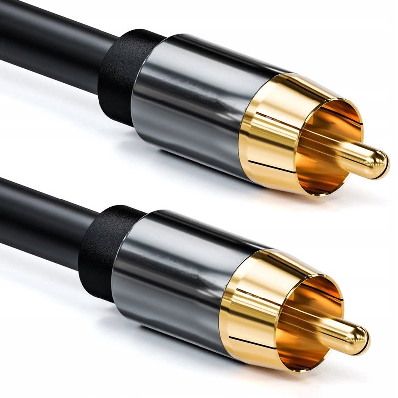 Przewód Kabel COAXIAL 2x RCA cyfrowy Audio 1,8m