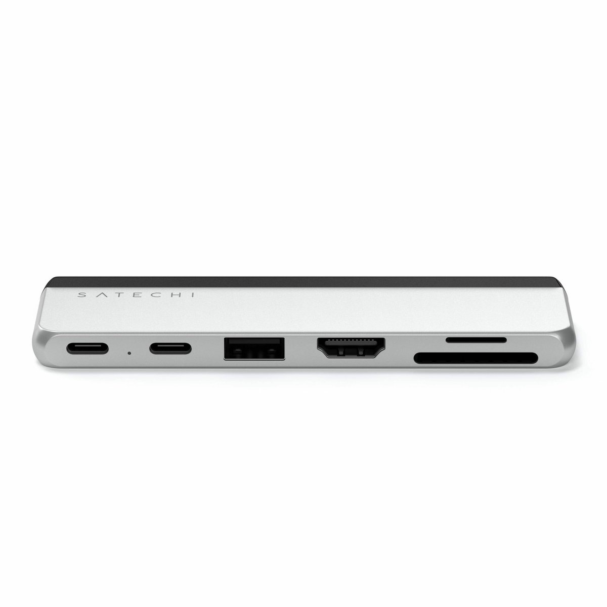 SATECHI Podwójny Hub USB-C dla Surface Pro 9, Stacja dokująca Microsoft Surface Pro 9 z 3.2 USB-A, 4k/60Hz HDMI, USB4 Pass-Through, 3.2 USB-C, UHS-I..