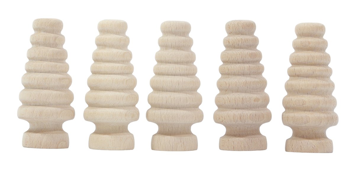 Drzewka drewniane EDUKACYJNE las Montessori zabawka 5 elementów naturalne choinki dla dzieci