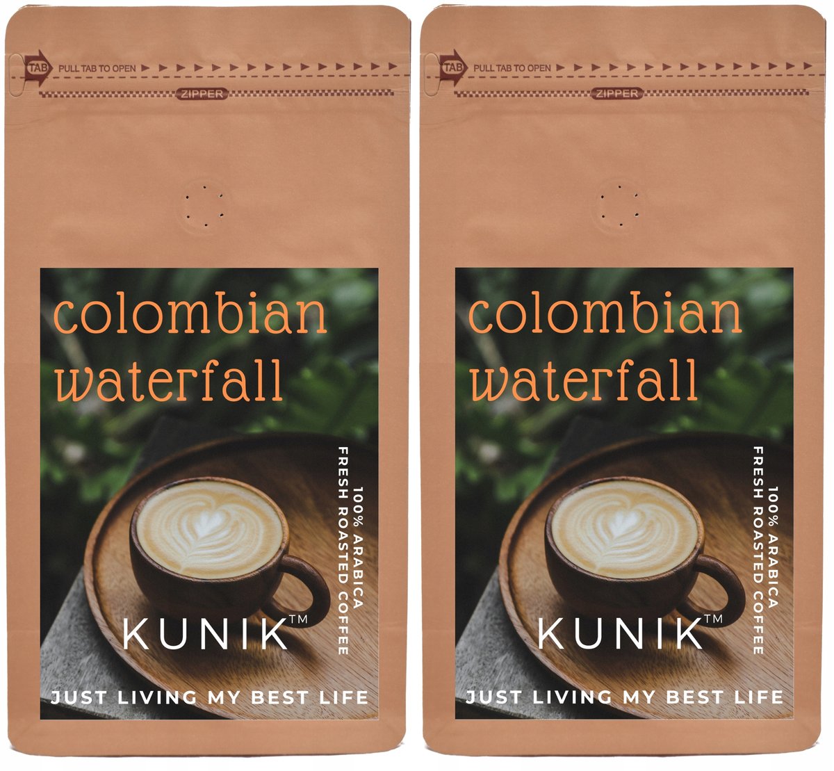 Kawa ziarnista 2kg ŚWIEŻO PALONA ARABICA Colombian Waterfall (2x1kg)