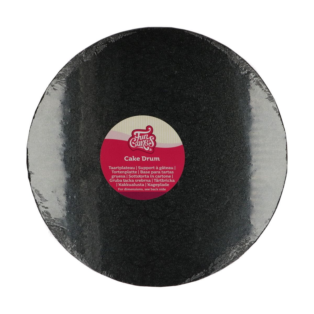 Okrągły podkład pod tort CZARNY gruby FunCakes ø 30,5 cm