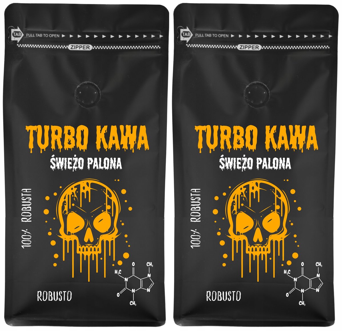 TURBO Kawa ziarnista Do ekspresu 2x1kg 100% Robusta ROBUSTO