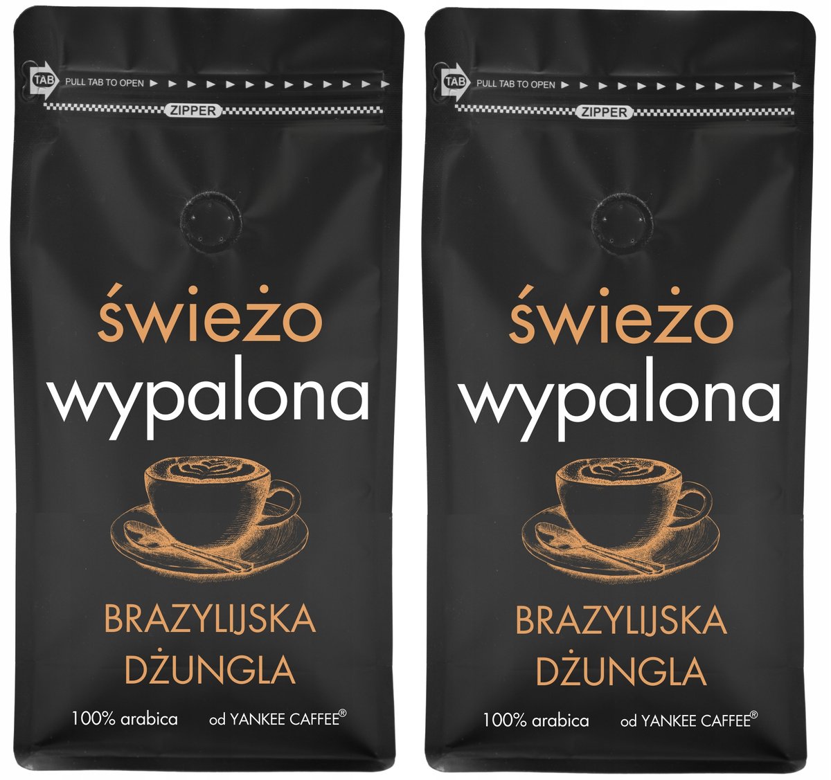 Kawa ziarnista 2kg 100% Arabica ŚWIEŻO PALONA BRAZYLIA (2x1kg) Do ekspresu