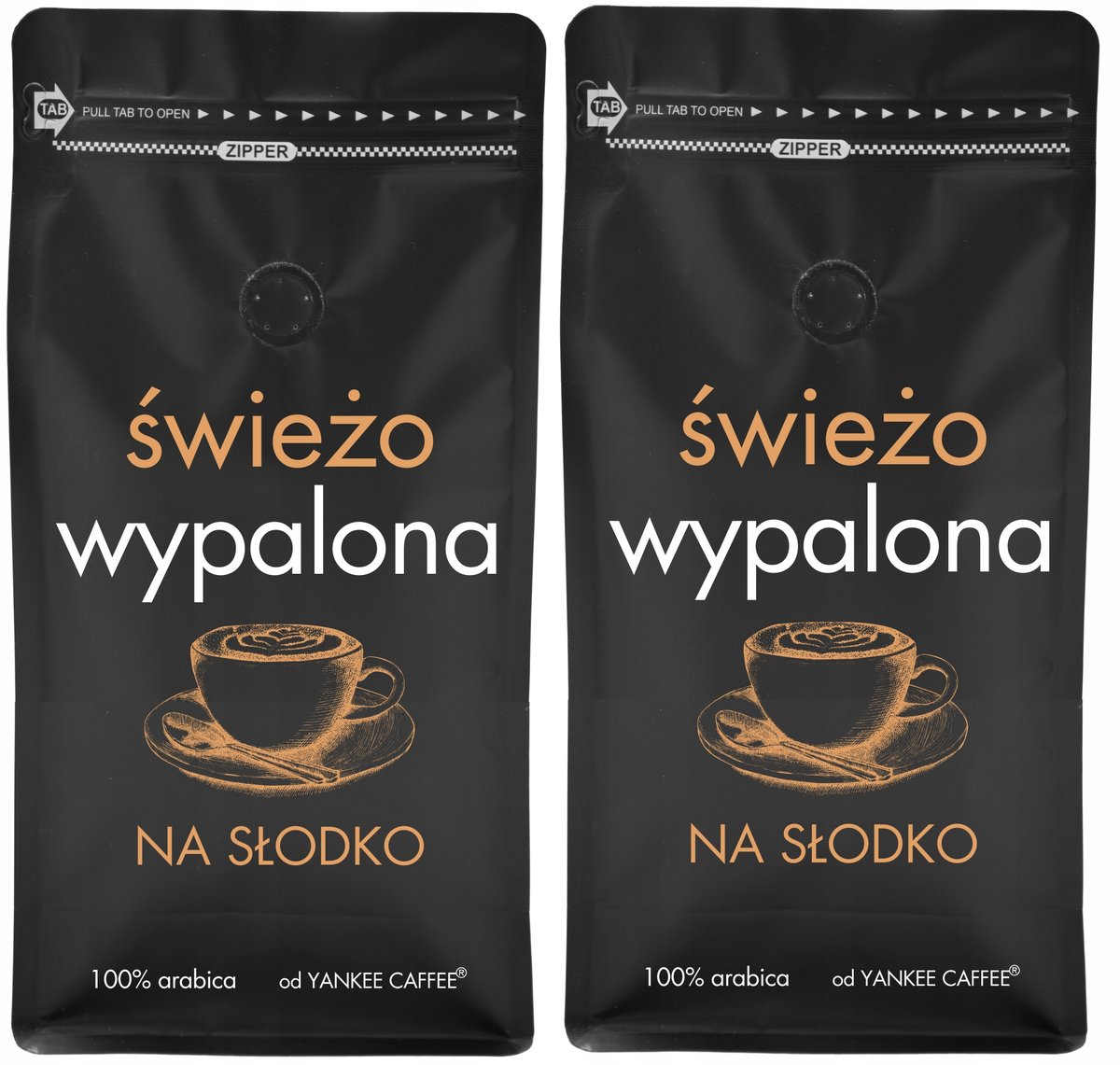 Kawa ziarnista 2kg 100% ARABICA ŚWIEŻO PALONA z palarni SŁODKA (2x1kg)