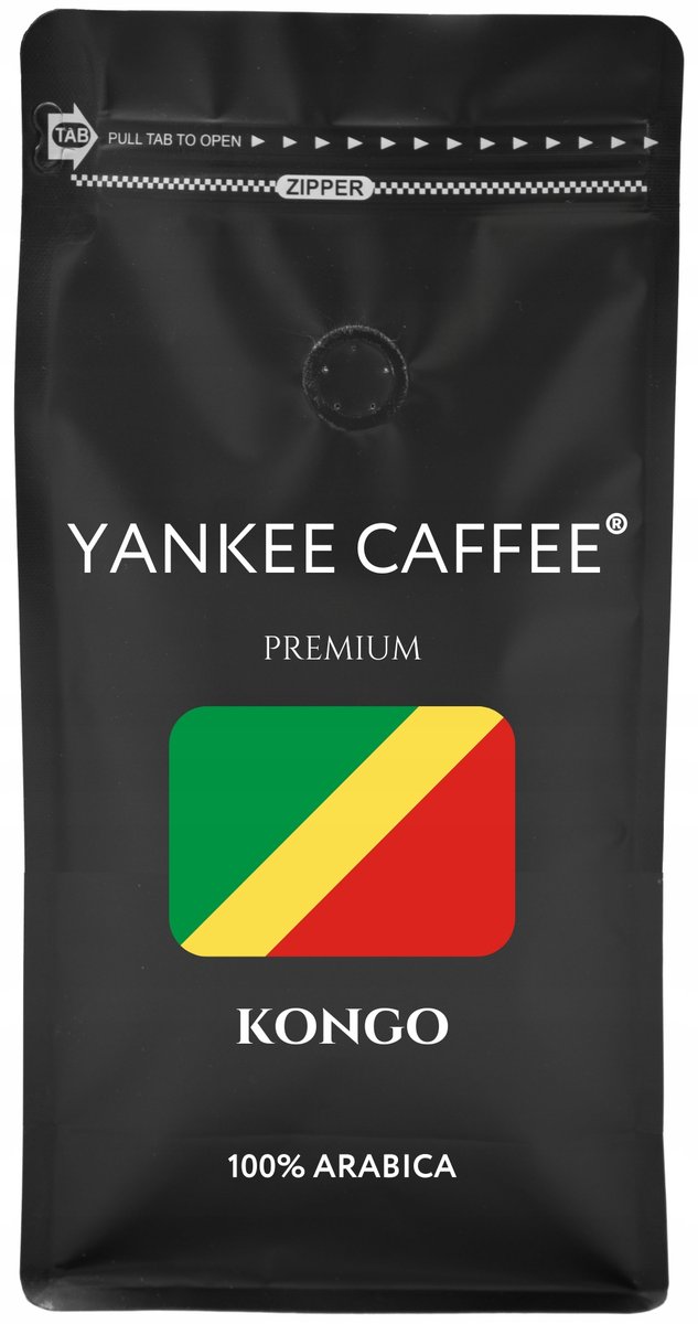 Kawa ziarnista 1kg Arabica świeżo palona Kongo do ekspresu i przelewu