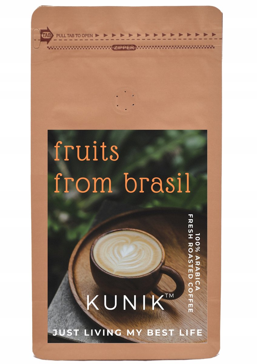 Kawa ziarnista 1kg ŚWIEŻO PALONA 100% ARABICA Fruits from Brasil z Palarni