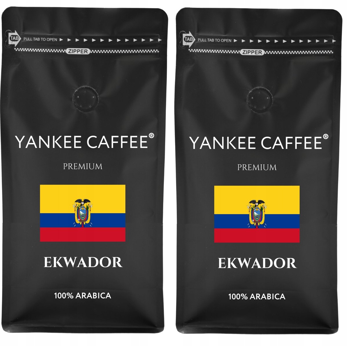 Kawa ziarnista 2kg 100% Arabica świeżo palona Ekwador Do ekspresu (2x1kg)