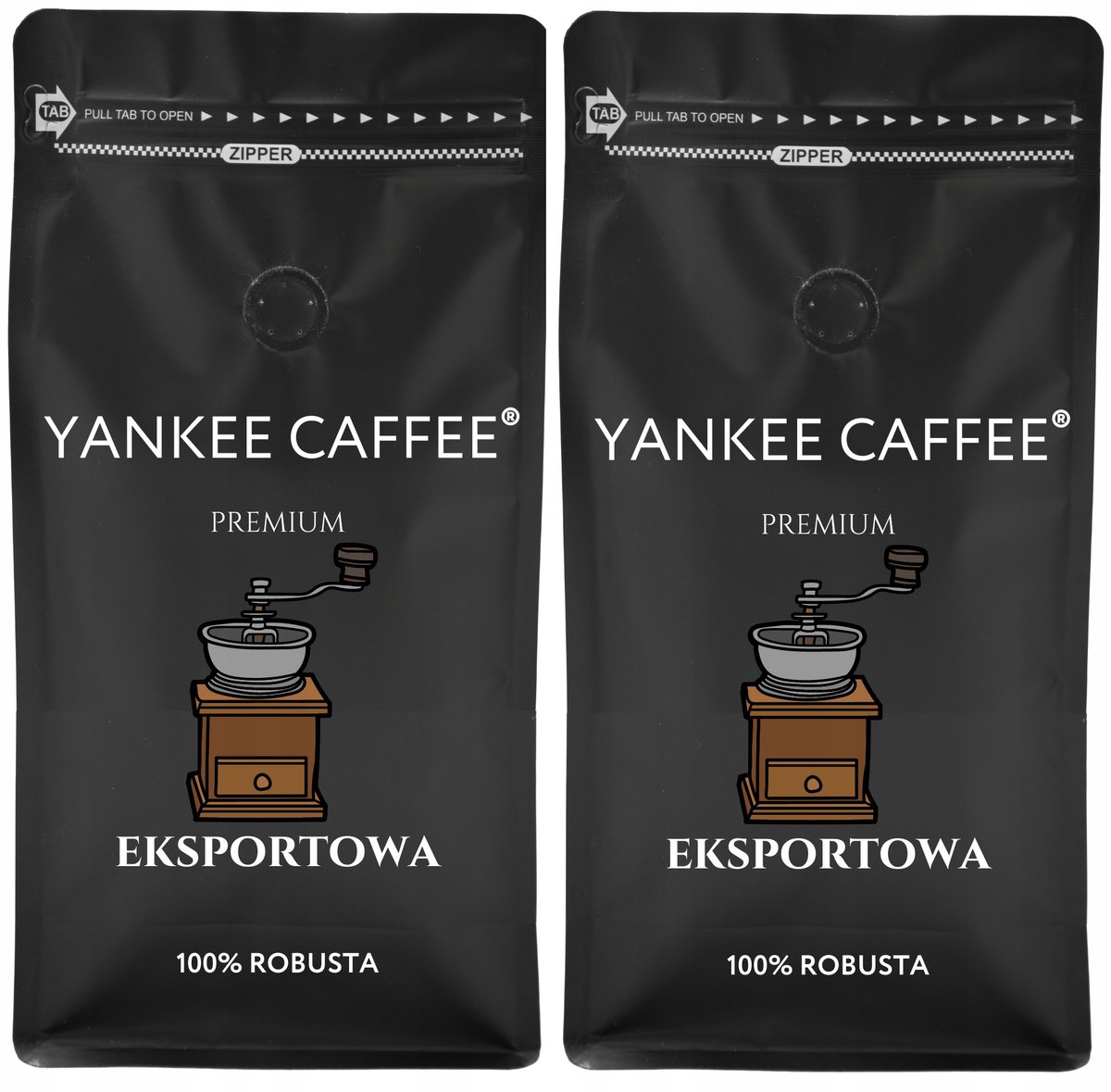 Kawa ziarnista 100% Robusta 2kg świeżo palona DARK ROAST Ciemno palona