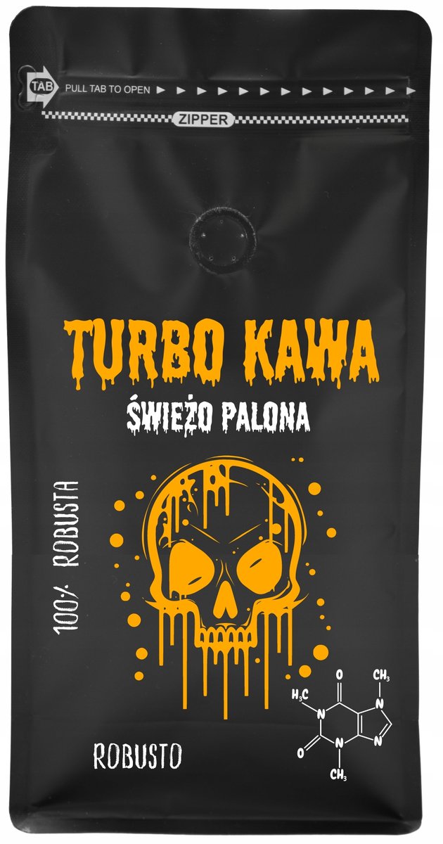 TURBO Kawa ziarnista Do ekspresu 1kg 100% Robusta ROBUSTO
