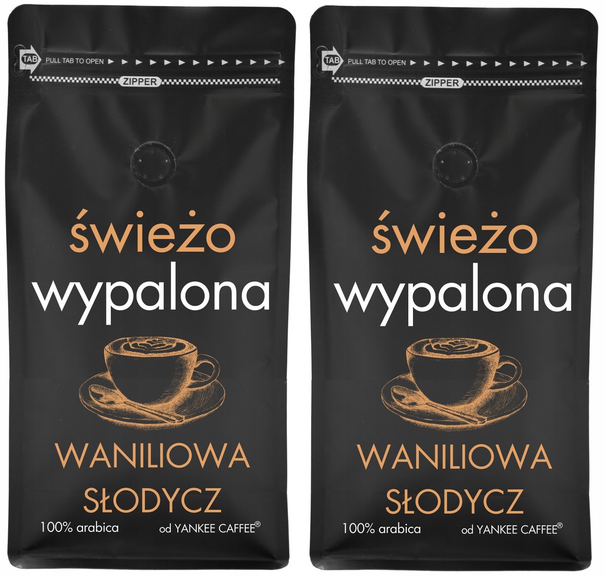 Kawa ziarnista 2kg ŚWIEŻO PALONA 100% Arabica WANILIOWA (2x1kg)