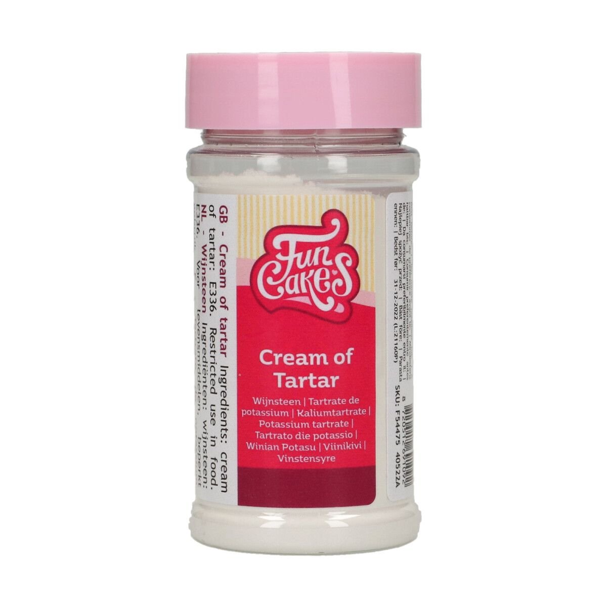Cream of tartar – kwaśny winian potasu FunCakes, 80 g