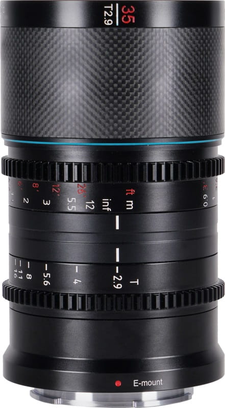 Obiektyw Sirui Anamorphic Lens Saturn 35mm 1.6x Carbon Fiber Full Frame E-Mount (Neutral Flare)