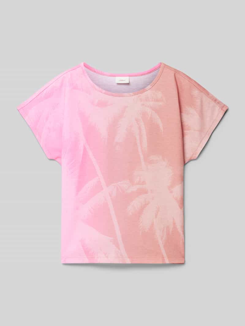 T-shirt z wzorem na całej powierzchni