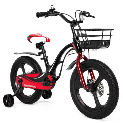 Rower dziecięcy GERMINA Magnesium 16 cali dla chłopca Czarny