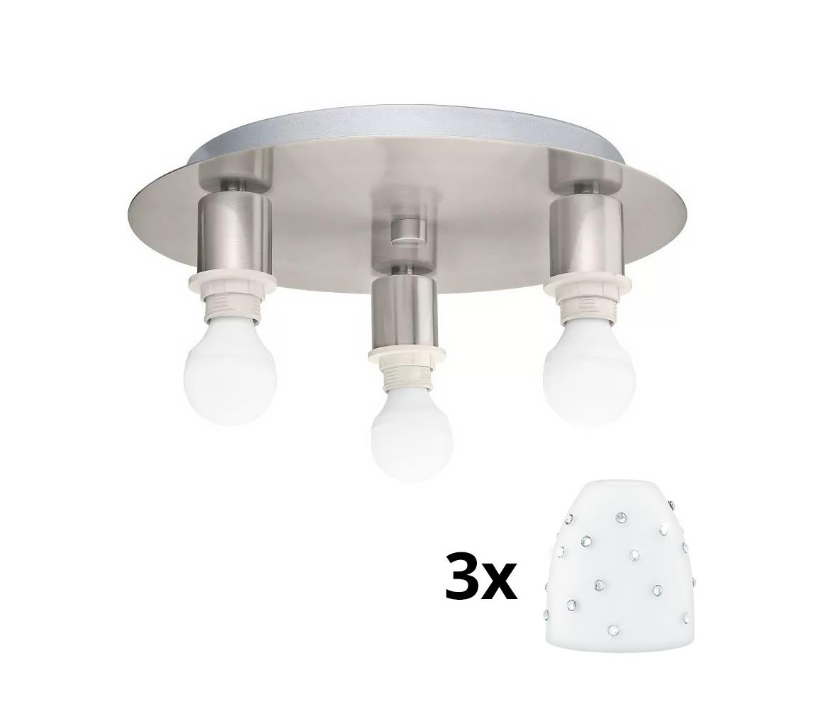Eglo - LED Plafon MY CHOICE 3xE14/4W/230V chrom/biały